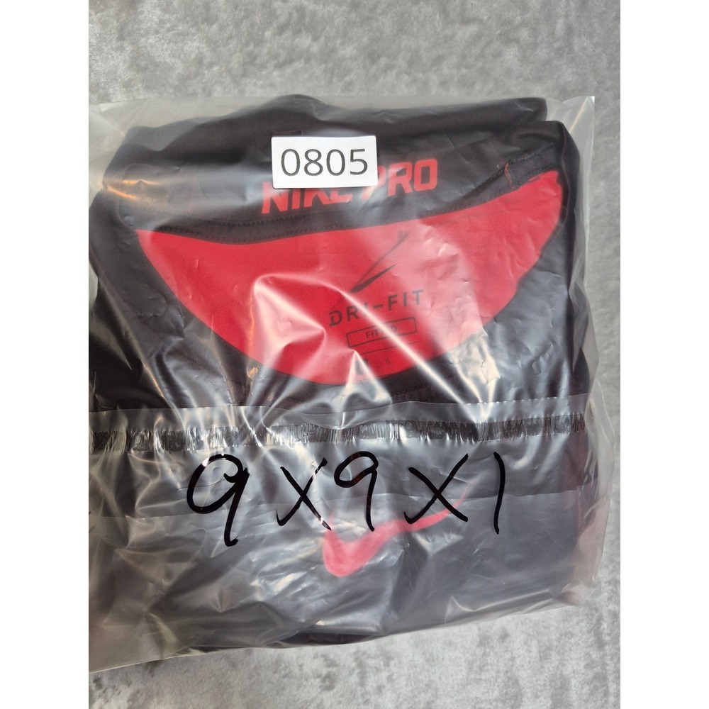 Nike Pro Dri-FIT Mens Fitted Training Shirt Burgundy Red AA1579-657 Large - Picture 8 of 8